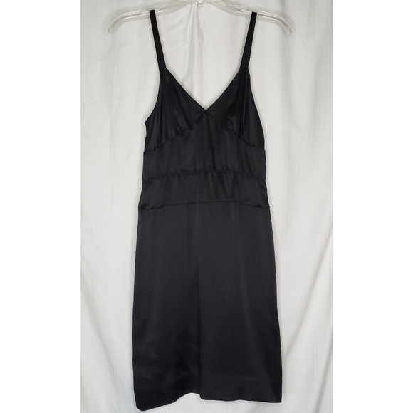 NWT J. Crew Serenade Silk Dress in Black - Picture 2 of 4